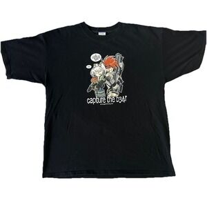 Vintage Y2K Mega Tokyo T shirt Black XL Near Deadstock Black Anime Bear Web